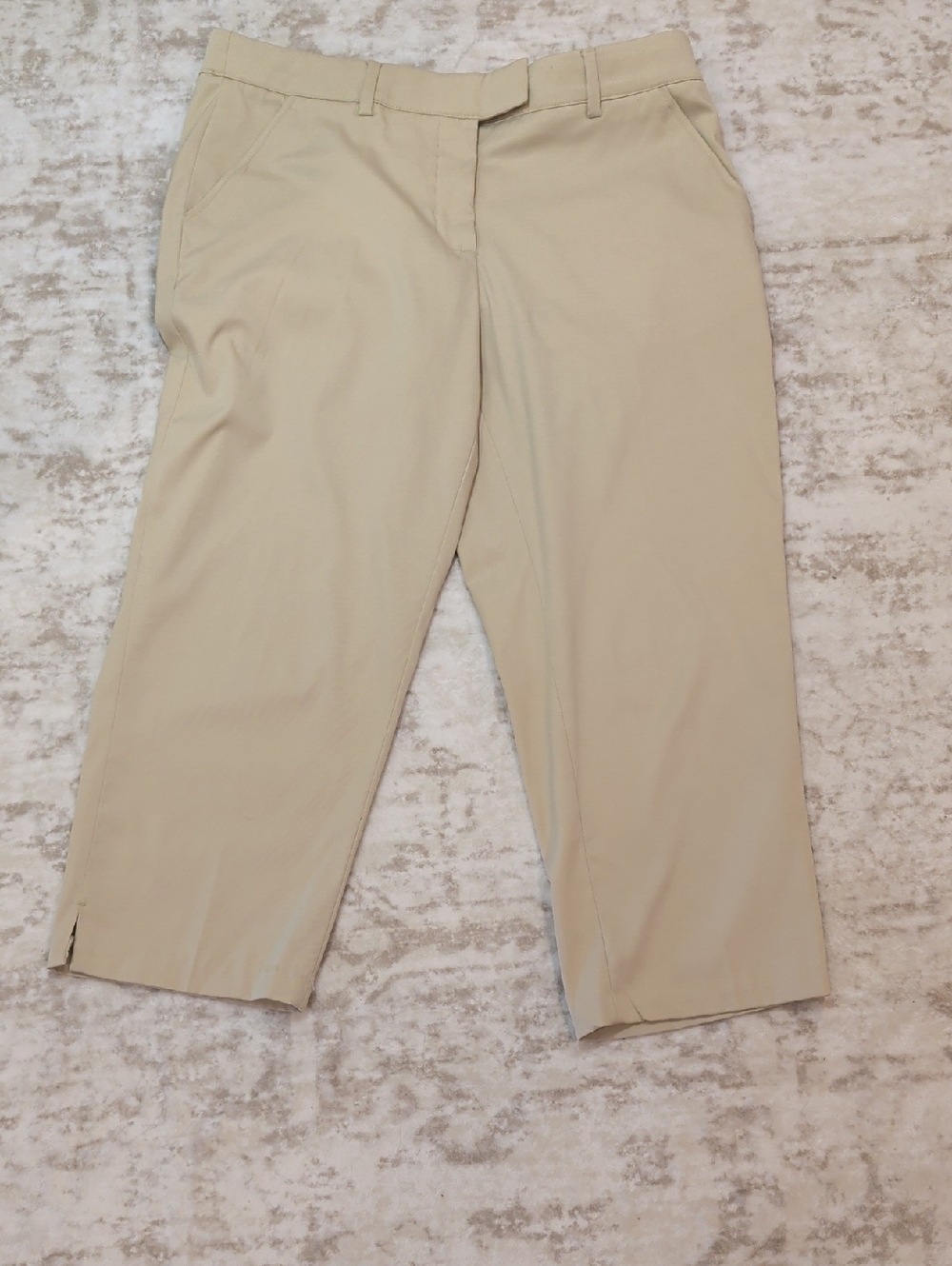 Greg Norman Collection Beige Pull-On Capris